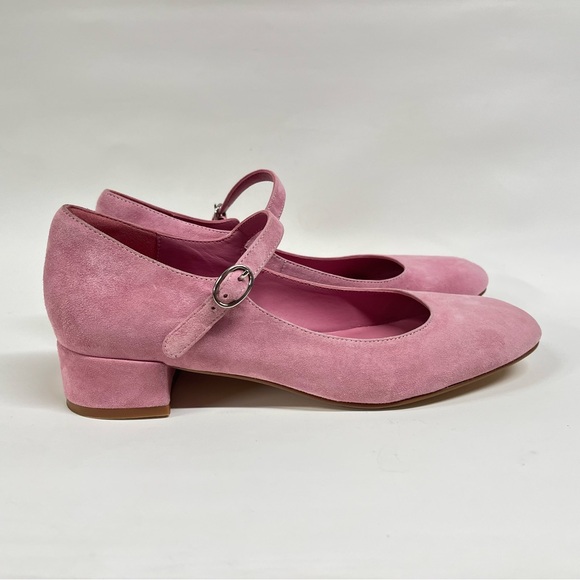 Jeffrey Campbell Pink Suede Mary Jane Heels - Picture 8 of 12